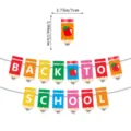 Detalle de la guirlanda de lápices coloridos para la vuelta al cole con medidas exactas. - 14 Piezas