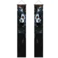 Halloween Porch Hanging Banners Spooky Ghost Face Skull Door Couplets Party Decorations - 180*30【100D】-ZC Halloween Couplet Style 3