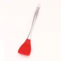 Stainless steel silicone cooking spatula, heat-resistant non-stick kitchen turner tool. - Frying Spatula / Red
