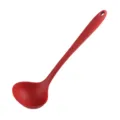 Rote Silikon Suppenkelle für die Küche, hitzebeständig und ideal für Antihaft-Kochgeschirr. - Suppenlöffel / 90.00g / Rot