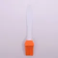 Silicone oil brush for kitchen baking and barbecue, white handle with orange silicone bristles. - No Packaging: Orange Split Brush (Thickened 9g)