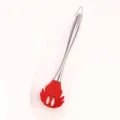 Stainless steel silicone pasta server red spaghetti spoon kitchen cooking tool variant - Pasta Server / Red