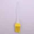 Silicone basting brush for cooking, baking, and barbecue with yellow head and white handle. - No Packaging: Yellow Split Brush (Thickened 9g)