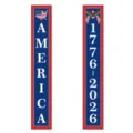 250th Anniversary US Independence Day Door Banner Patriotic Party Hanging Flag Decor - ZC Independence Day Couplets Style 3 / 180*30CM