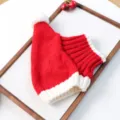 Leuke rood witte huisdier gebreide muts voor kleine honden katten, kerst vakantie warme hoed. - S / Rode Kerst