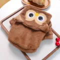 Pet plush costume cute owl design warm winter apparel for small dogs and puppies - XS / Party Animal Costume - Owl