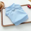 Lichtblauwe wafel huisdierkleding voor kleine honden katten met ingebouwde metalen ring. - XS / Blauw