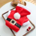 Niedliches Weihnachts-Haustierkostüm Plüsch Santa Kapuzenpulli für Hunde und Katzen warm. - XS / Weihnachtsmann