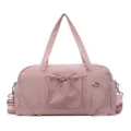 Pink travel duffel bag large capacity waterproof gym bag fitness shoulder bag main view - Pink