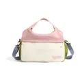 Dopamine colorblock travel bag Japanese style casual handbag large capacity shoulder bag - Pink with Label