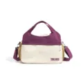 Colorblock Harajuku Shoulder Bag, Casual Travel Handbag for Women, Multi-Color Crossbody Bag. - Purple With Label