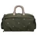 Large capacity travel duffel bag, military green sports fitness bag for short business trips. - Green