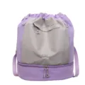 Sac à dos de natation imperméable avec compartiment étanche, grand sac de sport pour plage. - Mauve Clair