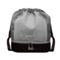 Sac à dos cordon étanche avec compartiment séparé humide et sec, sac de sport gris. - Gris