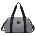 Grey Oxford Cloth Gym Bag, Large Capacity Waterproof Travel Duffel Bag with Shoulder Strap - Gray