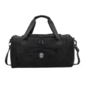 Waterproof durable travel duffel bag sports gym bag shoulder bag for outdoor trips unisex - Black