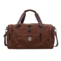 Waterproof large capacity travel duffel bag with shoulder strap for daily gym sports and outdoor trips. - Dark Brown