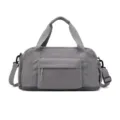 Waterproof travel duffel bag for gym, sports, and weekend trips with large capacity. - Dark Gray