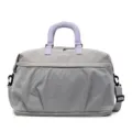 Expandable sports fitness gym travel duffel bag lightweight large capacity grey bag - Gray