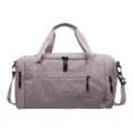 Waterproof pink travel duffel bag for women, gym sports bag with wet dry separation - Pink