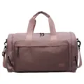 Pink waterproof travel duffel bag large capacity fitness gym bag with wet dry compartment - Pink