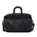 Expandable sports fitness bag large capacity short trip handbag fashion travel luggage - Black