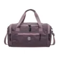 Waterproof travel duffel bag with dry wet separation, ideal for sports, gym, and travel. - Purple