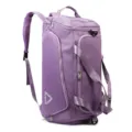 Purple multi-functional travel backpack and sports duffel bag for college students and training. - Light Purple