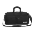 Bolso deportivo de fitness negro, gran bolsa de viaje para gimnasio, natación y viajes cortos. - Con Etiqueta / Negro