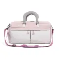 Bolsa de deporte rosa y gris para mujer, bolsa de viaje grande con correa para hombro. - Con Etiqueta / Púrpura