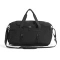Black nylon travel duffel bag large capacity sports gym bag lightweight shoulder handbag - Black No Tag