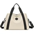 Large capacity travel duffel bag minimalist design gym sports bag for women and men daily use - Off White
