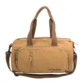 Wasserdichte Reise-Duffel-Tasche für Damen, große Sport-Umhängetasche, lässig braun. - Kurkuma