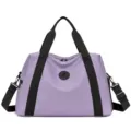 Light purple travel duffel bag large capacity lightweight gym fitness luggage handbag - Light Purple