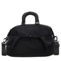 Schwarze große Reisetasche Sporttasche Fitness Tasche mit Schultergurt für Outdoor. - Schwarz