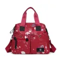 Sac à Langer Rouge Imprimé Galaxie Grande Capacité Sac Maternité Étanche Bandoulière - Rouge