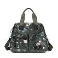 Sac à langer multifonctionnel de grande capacité, sac fourre-tout et bandoulière pour maman. - Vert Militaire