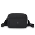 Sac bandoulière noir en nylon pour femme, sacoche de loisirs légère et très pratique. - Noir