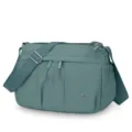 Sac bandoulière léger en nylon multi-poches idéal pour les voyages et les sports. - Vert malachite