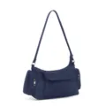 Borsa a tracolla in nylon multitasche, borsa hobo casual da donna per uso quotidiano. - Blu