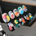 Colorful abstract geometric block press on nails short trapezoid fake nail art set 10pcs - XS / Multicolor Splicing Paper Box Set