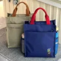 Multi-layer thickened student tote bag commuter document handbag large capacity storage bag - 808 Blue Pencil