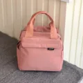 Roze waterdichte geïsoleerde tas detail, draagbare bento tote voor dagelijks kantoor pendelen. - 2510 Roze