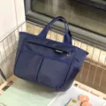 Donkerblauwe waterdichte lunchtas met meerdere vakken, geïsoleerde bentotas voor dagelijks gebruik. - 2519 Marineblauw