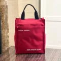 Rode verdikte meerlaagse tote bag studenten woon-werkverkeer documententas grote capaciteit - 808 rode letters