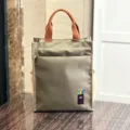 Multi-layer thick handbag student tutoring commuting document file bag large capacity tote bag - 808 Khaki Pencil