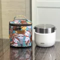 Insulated lunch bag with cute cat print waterproof portable thermal tote for daily work. - 9627 Green Alien Cat
