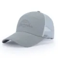 Grey breathable mesh baseball cap for outdoor sports sun protection and daily stylish hat - Adjustable / Gray