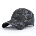 Camo baseball cap tactical outdoor sun hat stylish streetwear military camouflage cap - Adjustable / Navy Blue
