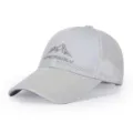 Men's breathable mesh baseball cap, lightweight summer sun protection hat for outdoor sports. - Adjustable / Light Gray